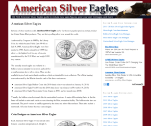 americansilvereagles.us: American Silver Eagles
American Silver Eagles information and news, including U.S. Mint bullion, proof, and uncirculated mintages, sales figures and more.