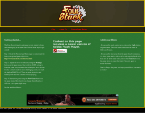 fourstack.com: Four Stack Card Game:  Free Mobile App and Web Flash game play
Four Stack is a free, single player card game that is simple to learn, quick to play, challenging and really fun.
		Go Go Games has created the Four Stack Card Game playable as a flash game on the web, on Facebook, on Android devices and as a downloadable app on Apple devices such as iPhone, iPad and iPod!