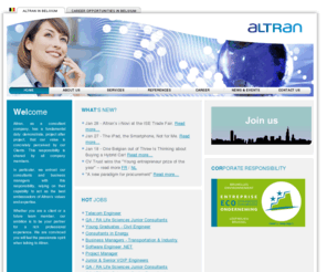 altran.be: Altran Leader in technology consulting
Altran Belgium