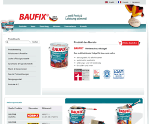 baufix-online.com: BAUFIX - Farben, Lacke und Bautenschutzerzeugnisse
Willkommen bei Baufix. Farben, Lacke und Bautenschutzerzeugnisse - hohe Qualität made in Germany und günstige Preise. Holzlasuren & Anstriche, Lacke & Flüssigkunststoffe, Sprühlacke & Fugendichtstoffe, Wandfarben & Deckenfarben, Spezial Problemlösungen und Reinigungsmittel.