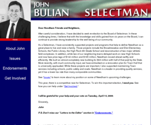 johnbulian.com: John Bulian Selectman
