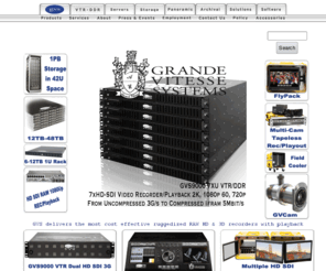 nomadicstore.com: G V S is a Leading Designer, Developer and Manufacturer of Cutting Edge Products For Mission Critical Applications That Require 24/7 Support
GVS is one of the leading developers of integrated system solutions for mission critical tapeless HD Recorders, Media Storage and Distribution. We manufacture products ranking among the highest performing in technologies, while delivering them at a fraction of the cost of our leading competitors.