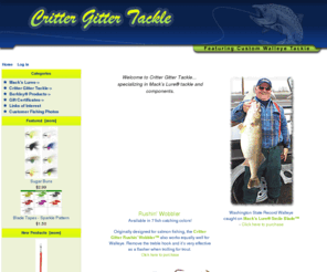 crittergittertackle.com: Fishing Tackle, Lures and Custom Fishing Gear, Critter Gitter Tackle
Fishing tackle, lures and customer fishing gear