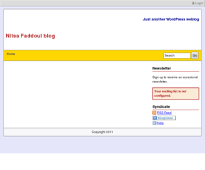 nitsafaddoul.com: Just another WordPress weblog
Just another WordPress weblog