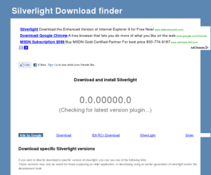 silverlightdownload.com: Silverlight Download - Download the latest version of Silverlight
Silverlight Download information. Find the latest silverlight downloads and detect which silverlight you have installed.
