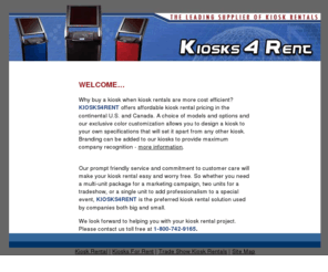 kiosks4rent.com: Kiosk Rental | Kiosks For Rent | Trade Show Kiosk Rental | Computer Kiosk Enclosure Rentals
Looking for kiosks for rent? We provide computer kiosk enclosure rentals for any occasion or trade show. Put one or more of our interactive kiosk rental units at your next event and automate lead capture or sales presentations with ease!.