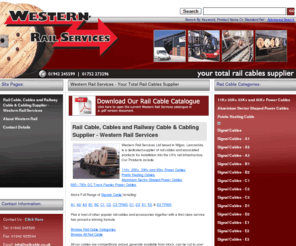 western-rail.co.uk: Rail Cable, Cables and Railway Cable & Cabling Supplier - Western Rail Services
Rail Cable and Railway Cabling Suppliers - Western Rail Services Provides and Supplies Network Rail Approved Rail Cable and Associated Products to the Rail Industry