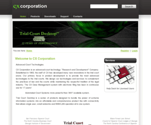 cx2000.com: CX Corporation
Quality Trial Court Products