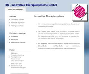 med-its.de: ITS - Innovative Theraptiesysteme GmbH
