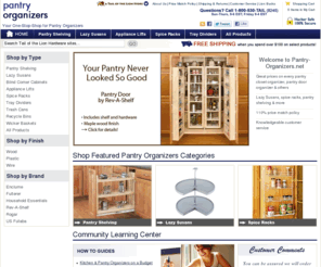 pantry-organizers.net: Pantry Organizers & More on Sale | Pantry-Organizers.net
Organize your pantry with ease with the pantry organizers from Pantry-Organizers.net.  Find pantry shelving, lazy susans, spice racks and more.