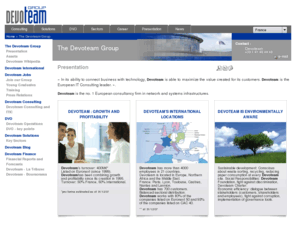 devoteam.asia: Devoteam – Site officiel de Devoteam Groupe
Le Groupe Devoteam est le n°1 du conseil en infrastructures réseaux et systèmes en Europe – Site officiel de Devoteam