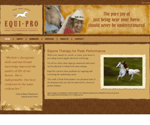 equi-pro.com: Equine Therapy for Peak Performance | Equi-Pro
With every muscle tic, recoil, or yawn, your horse is providing critical signals about his well-being. Yet all too often, these signs go unnoticed unt...