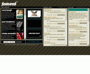 featured.se: featured.se
Photography News. Not just another online community, 
                              FEATURED.nu is at this time the ONLY website working 
                              as a portal for serious photographers' online presence.