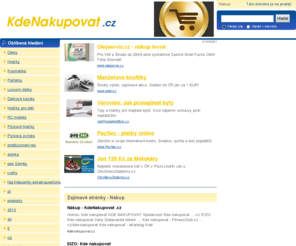 kdenakupovat.cz: Kde nakupovat - KdeNakupovat.cz
