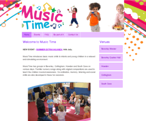 music-time.org: Music Time
MusicTime introduces basic music skills to infants and young children in a relaxed and stimulating environment.