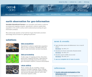 aerodata-surveys.com: Aerodata International Surveys - Earth observation for geo-information
Aerodata International Surveys is an innovative airborne surveying and mapping company, specialised in airborne spatial data acquisition of the earth’s surface and its advanced processing into geo-information products.