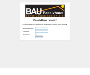 creatuvidad.com: Bau Passivhaus Beta 0.2
Joomla! - el motor de portales dinámicos y sistema de administración de contenidos