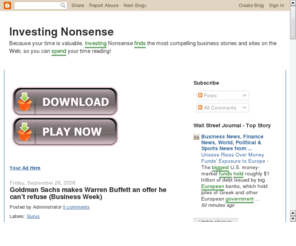 investingnonsense.com: Investing Nonsense
Investing Nonsense finds the most compelling business stories and sites on the Web, so you can spend your time reading!