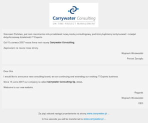 ite.pl: IT Experts ->  Carrywater Consulting
