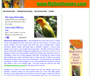 mysunconure.com: My Sun Conure
Information about sun conures and sun conure parrots