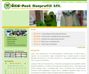 okopack.hu: ÖKO-Pack Nonprofit Kft. - csomagolási hulladék, szelektív hulladék, gyűjtés, környezetvédelem, oktatóprogram, felelősségvállalás
ÖKO-Pack Kft