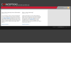 spinception.com: Article Spinning :: Article Spinning Software — Article Spinner
Article Spinner