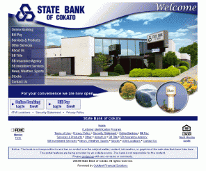 statebankcokato.com: State Bank of Cokato
State Bank of Cokato, located in Cokato, Minnesota, is an employee owned, independent community bank which has been serving the area since 1892, providing our customers with the highest standard of care and service.