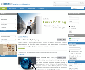 almeka.org: Welcome to Almeka
Almeka marketing is a growing team of creative, strategic and technical specialists all extremely passionate about the digital and creative industries and what they do. We're an independent creative design and digital agency and have offices in both UAE and India.