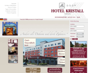 hotelkristall.de: Hotel Kristall - Weißwasser - Hotline +49 (0) 3576 . 2640 - Herzlich Willkommen im Hotel Kristall
Wir laden Sie ein, unser Hotel sowie die Lausitz auf den folgenden Seiten näher kennen zu lernen. Unser familiär gepflegtes 3*Superior Hotel befin