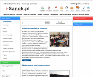 i-sanok.pl: i-Sanok.pl - lokalne informacje
Sanok i okolice - Aktualności, ogłoszenia, forum, galerie... Obsługa medialna, obsługa medialna.pl - gotowa strona www w kilka minut. Utrzymywanie stron za grosze...