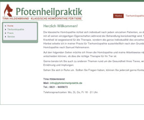 pfotenheilpraktik.info: Tina Hildenbrand - Klassische Homöopathie für Tiere | Tierheilpraktiker, Tierhomöopathie, Klassische Tierhomöopathie in Mannheim und Umgebung
