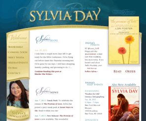 sylviaday.com: Sylvia Day ~ Paranormal, Historical, Contemporary Romance Fiction | Official site offers new books, biography, appearance schedule, and media information.
Official site offers new books, biography, appearance schedule, and media information.
