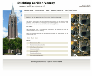 carillon-venray.nl: Welkom op de website van Stichting Carillon Venray!
De Stichting Carillon Venray is in 1991 opgericht en maakt zich sterk voor fraaie en regelmatige bespeling van haar carillon.