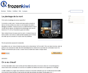 frozenkiwi.com: frozenkiwi.net: Services
