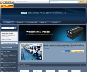 i-panda.cn: SHENZHEN I-PANDA ELECTRONICS CO LTD - Power Supply, Power Adapter, Power Inverter
Power Supply, Power Adapter, Power Inverter and more... See info for all products/services from SHENZHEN I-PANDA ELECTRONICS CO LTD.