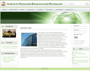 icedportal.com: Welcome to ICED!
institute for community entrepreneurship development