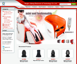 lohasmas.com: Massager,health&beauty care products supplier China - Ningbo Zhenhai Jideng Electronic & Technology Co., Ltd.
Ningbo Jideng Electronic & Technology Co.,Ltd is one of the leading manufacturers and exporters in the fields of health and beauty care,bath & spa,and promotional gifts.  We now supply more than 2,200 varieties of products in 10 different categories,such as massagers,bath sets,beauty care products,health and wellness products,personal care products,TV products,promotional gifts, and household items.