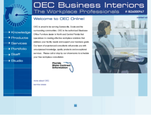 oec-fl.com: OEC Business Interiors | Office Furniture Florida
OEC is the authorized Steelcase Office Furniture dealer in North Central Florida that specializes in creating effective workplace solutions that address your facility needs and support your business goals. Our team of experienced consultants will provide you with unsurpassed knowledge, quality products and exceptional services.