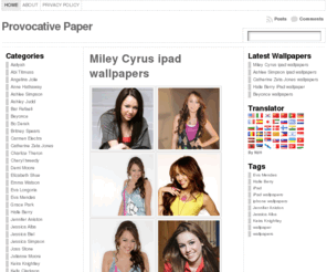 provocativepaper.com: Provocative paper
Provocative paper is a site with free wallpapers for various celebrities