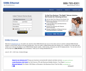 50mbethernet.net: 50Mb Ethernet
50mbethernet.net - 50Mb Ethernet