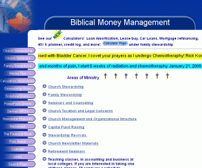 biblicalstewardship.com: Biblical Money Management
christian financial planning tools and church money management and finances, 