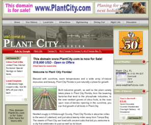 plantcity.com: Welcome to Plant City Florida
Plant City, Florida. A vast history, both railroad and civil war, as well as a bright future, makes Plant City Florida a good consideration for those who are considering relocating to Florida.