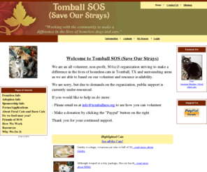 tomballsos.org: Welcome to Tomball SOS
Tomball SOS Web Site at RescueGroups