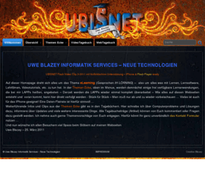 blazey.org: Blazey eLearning Design PC Software Entwicklung » Videotutorials, Lernprogramme zu Themen wie Design, Web, Fotografie, 3D und Informationstechnik
UBISNET PC und Blazey Web Video Tutorials, Lernsoftware, eLearning und mehr 