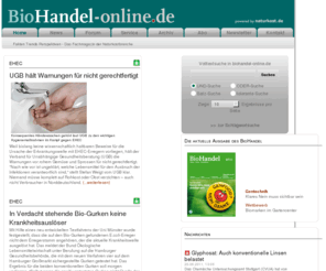 bio-handel.biz: BioHandel Online
BioHandel - Das Fachmagazin der Naturkostbranche // Onlineversion