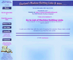 charmknits.com: Charlene's Machine Knitting Links & more . . .
