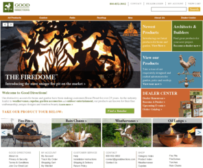 gooddirections.com: Weathervanes, Copper Finials, Cupolas, Garden & Outdoor Decor
Find many pieces of outdoor garden decor to accent your home, including many styles of copper weathervanes and cupolas, and various pieces of patio decor.