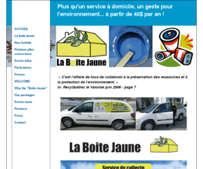 boitejaune.com: La Boite Jaune : collecte a domicile de piles, peintures...
