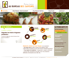 bureau-saveurs.com: Plateaux repas - Traiteur à Cesson-Sévigné et Rennes
AU BUREAU DES SAVEURS [Artisan Traiteur Rennes] Boutique/Restaurant & Plateaux repas : Pour des envies salées ou sucrées, gourmandes ou légères, laissez-vous séduire par notre choix de produits cuisinés maison...