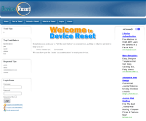 devicereset.com: Welcome to Device Reset
Joomla! - the dynamic portal engine and content management system